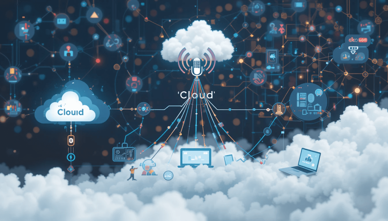 Flowchart of cloud telephony process