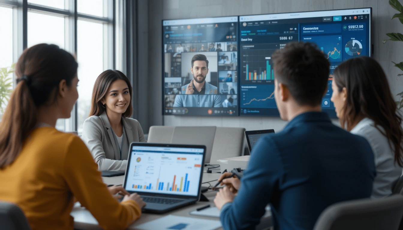 Digital marketing team using cloud telephony analytics