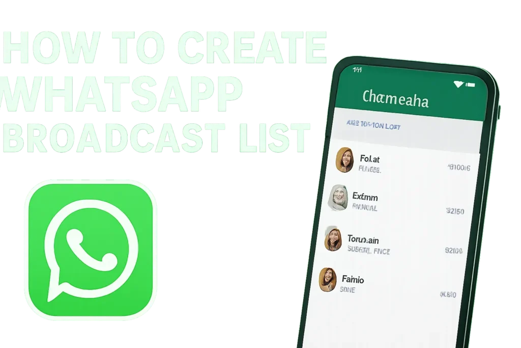 how to create whatsapp broadcast list