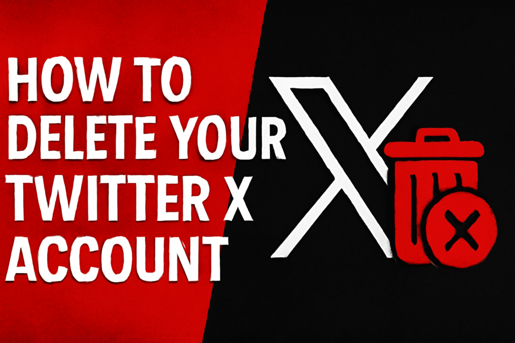 how to delete your twitter x account